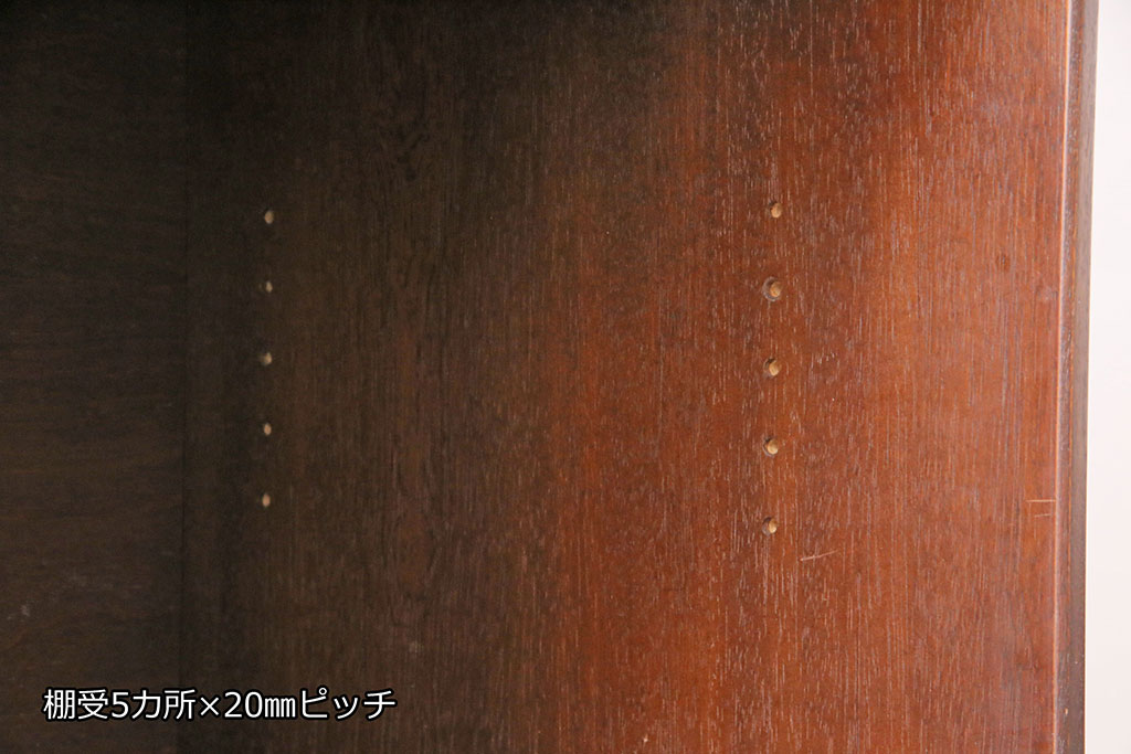 ジャパンヴィンテージ　チーク材　北欧家具のようなスタイリッシュさが魅力的なサイドボード(収納棚、戸棚、キャビネット、ビンテージ)(R-050712)