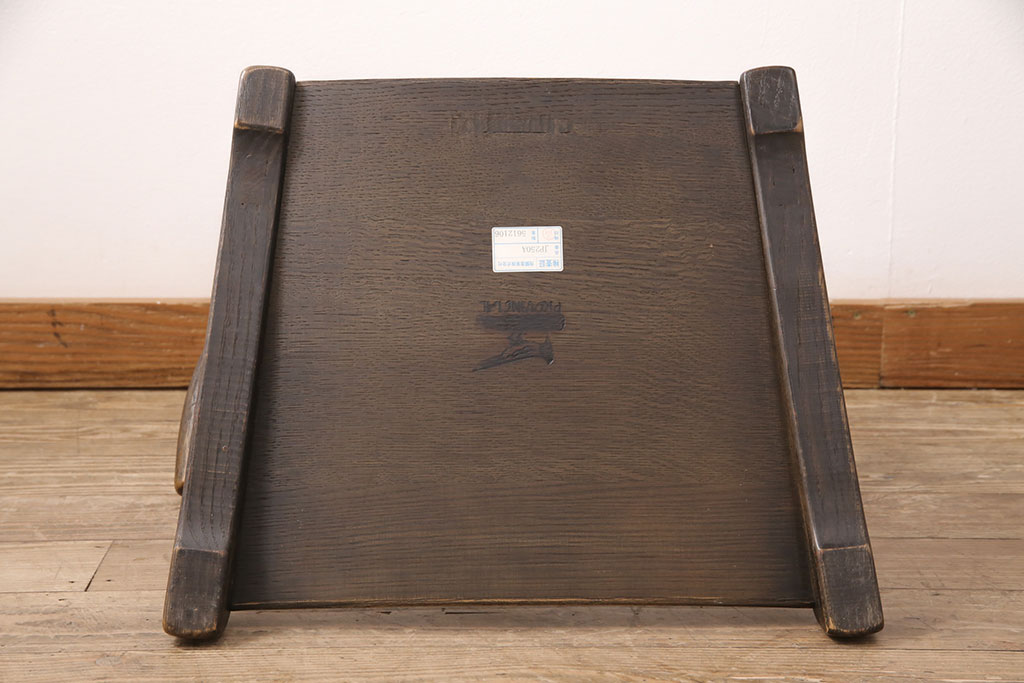 中古　飛騨産業　キツツキ　ナラ材　JAPAN PROVINCIAL(ジャパンプロヴィンシャル・プロビンシャル)シリーズ　温もり溢れる木の風合いが味わい深い座椅子(プロビンシャル、座イス)(R-050844)