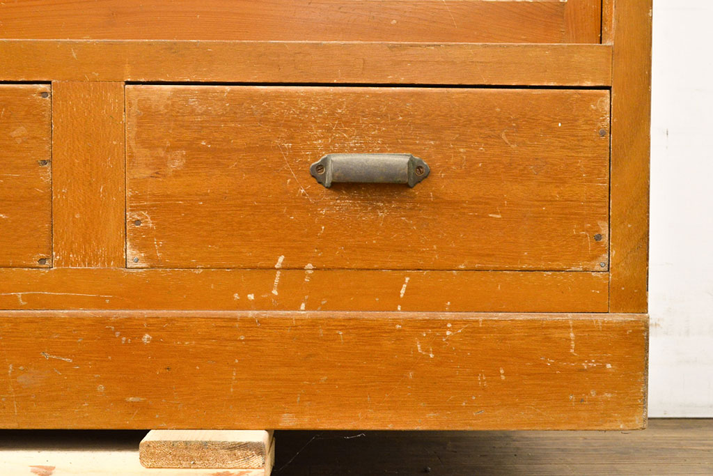アンティーク家具 昭和中期 ラワン材 リビングボードとしても
