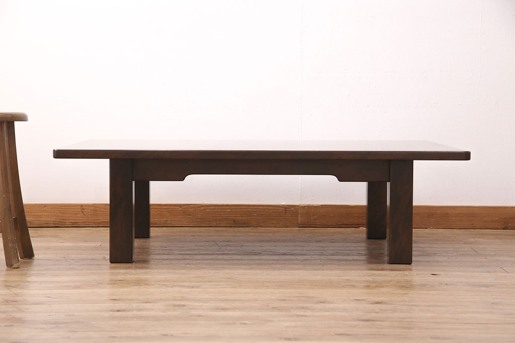 中古　美品　北海道民芸家具　HM4052　シンプルで美しい、和モダンスタイルにぴったりの座卓(ローテーブル、センターテーブル)(R-051265)