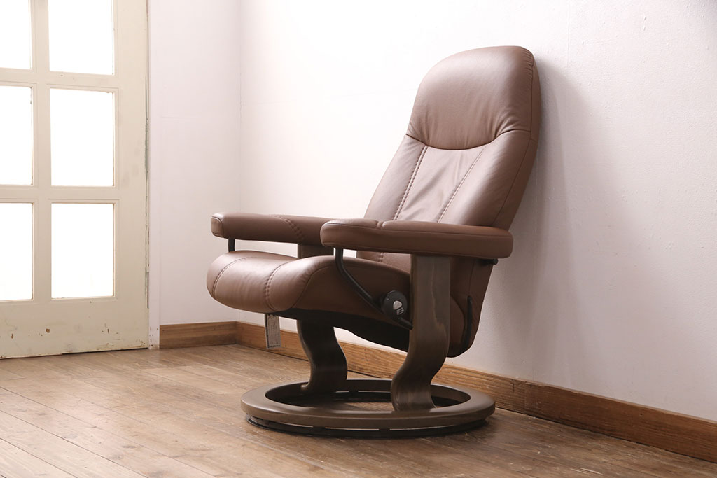 中古 展示美品 2019年製 本革 EKORNES(エコーネス) コンサルシリーズ S