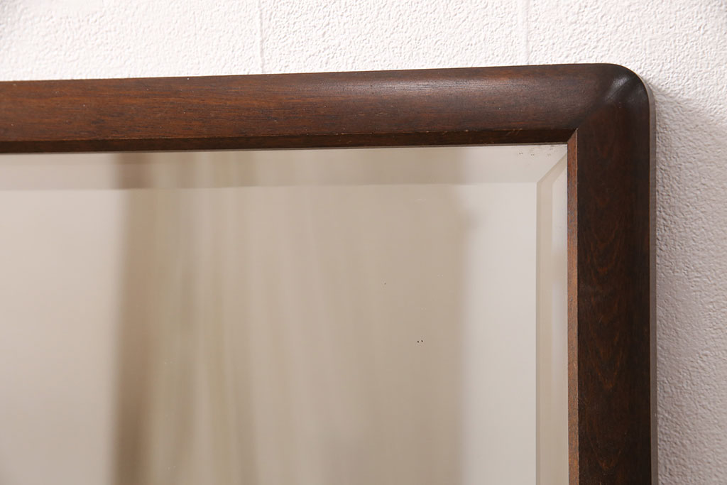 中古　北海道民芸家具　シンプルなデザインで取り入れやすいミラー(ウォールミラー、壁掛け鏡)(R-051494)