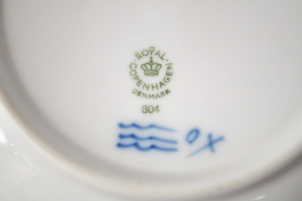 ROYAL COPENHAGEN  ロイヤルコペンハーゲン　ブルーフラワー　ファイアンス　プリンセス　お皿　4点セット(菓子皿、洋食器、4枚セット)(R-051876)