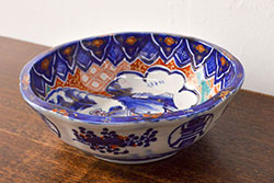 明治期　伊万里焼　色絵6寸皿2枚セット(和食器、中皿)(R-046296)