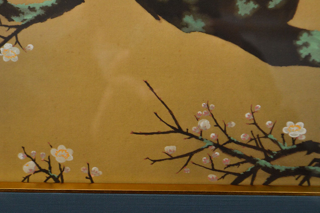 複製　横山大観 筆　「梅花」　122/480　(絵画、小学館、ディスプレイ、額装)(R-051987)