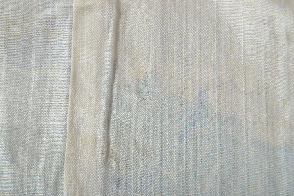 大正〜昭和初期　牡丹図　縮緬着物(古布、正絹)(R-051993)