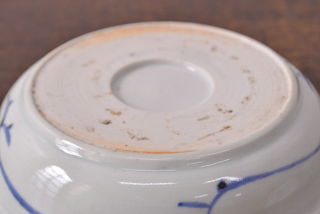 江戸期　古伊万里　染付仙人図　なます皿2枚セット(中皿、和食器)(R-051998)
