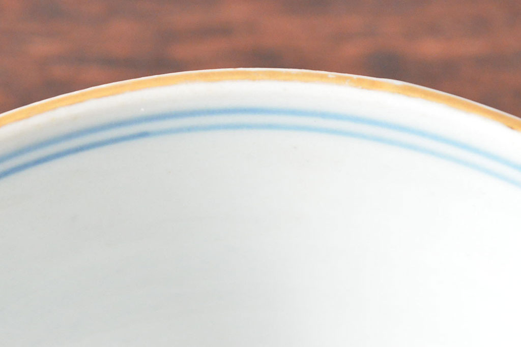 大清光緒年製　色絵染付蓋茶碗2客セット(伊万里、中国?)(R-052051)