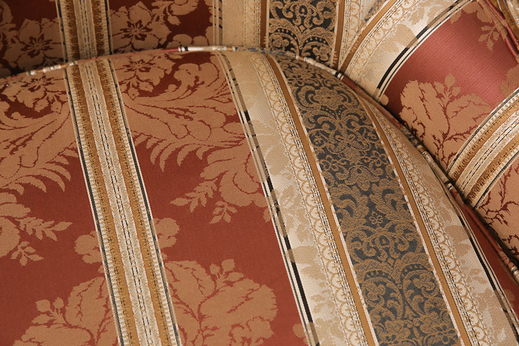 中古　美品　DREXEL HERITAGE(ドレクセルヘリテイジ)　 Upholstery(アップホルスタリー)　エレガントな佇まいのラウンジチェア(一人掛けソファ、1P、アームソファ)(定価約59万円)(R-052095)