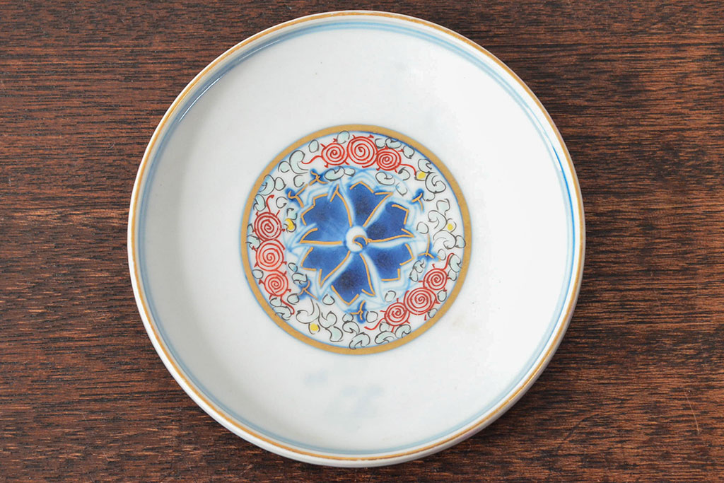 大清光緒年製　色絵染付蓋茶碗2客セット(伊万里、中国?)(R-052125)