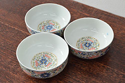 アンティーク雑貨　昭和初期　印判小皿5枚セット(和食器)(R-040038)