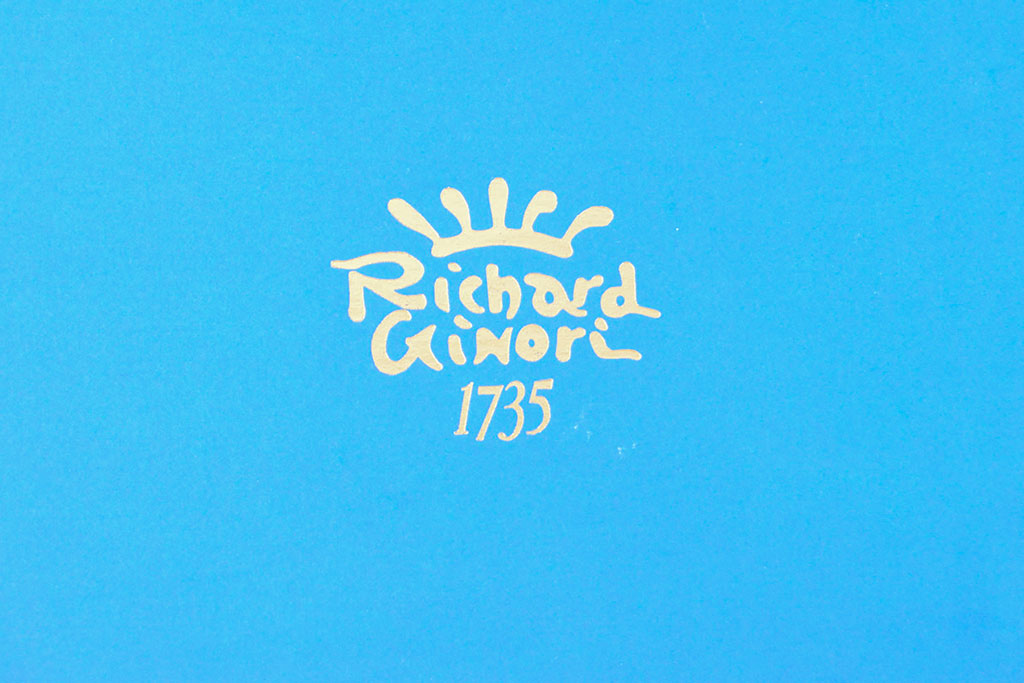 イタリア　Richard Ginor　リチャードジノリ　ローズブルーケーキトレー(プレート、皿)(R-052249)
