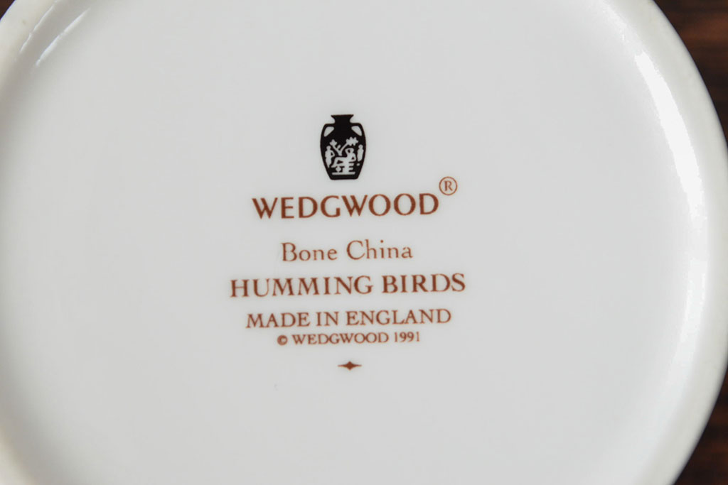 WEDGWOOD　ウェッジウッド　ハミングバード　カップ&ソーサー2客セット(洋食器)(R-052290)