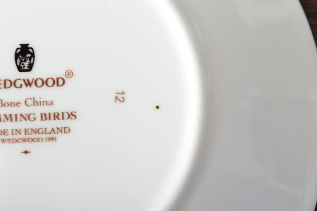 WEDGWOOD　ウェッジウッド　ハミングバード　カップ&ソーサー2客セット(洋食器)(R-052290)