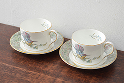 WEDGWOOD　ウェッジウッド　ハミングバード　カップ&ソーサー2客セット(洋食器)(R-052290)