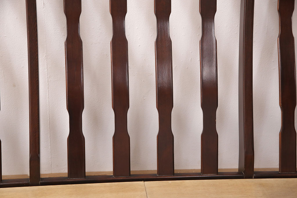 ジャパンビンテージ　美品　レトロなボタニカル柄がかわいらしい3人掛けソファ(三人掛けソファ、3P、ヴィンテージ)(R-052378)