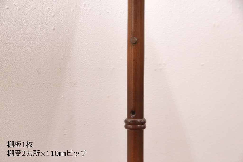 中古美品　神戸洋家具　メープル不二屋　細部まで凝った造りが美しいワゴン(キッチンワゴン、キャスターワゴン、サイドテーブル)(R-052393)