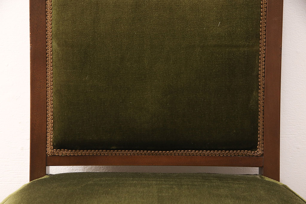 中古美品　神戸洋家具　メープル不二屋　シックな色合いが素敵なデスクチェア(椅子、ダイニングチェア)(R-052399)