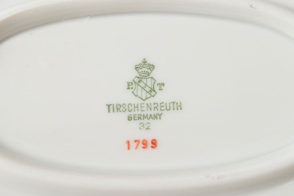ドイツ　BAVARIA　TIRSCHENREUTH　チュリーンなど10点(スープ皿、オーバルプレート、キャセロール、洋食器)(R-052447)