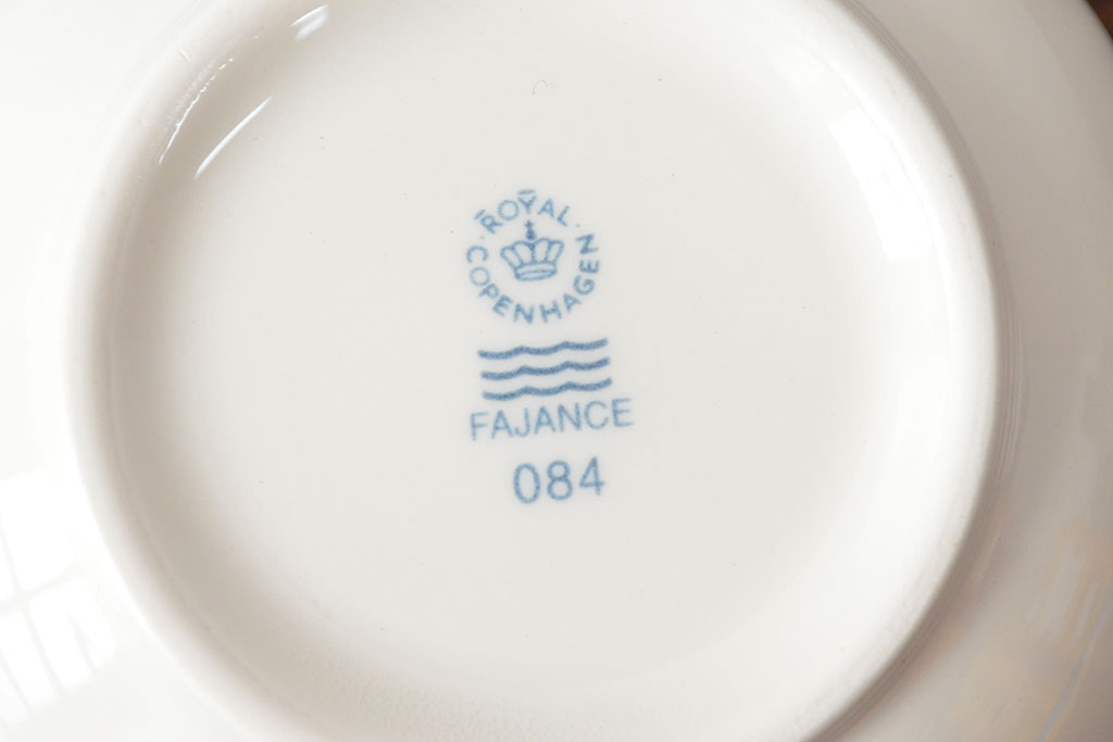 ROYAL COPENHAGEN　ロイヤルコペンハーゲン　FAJANCE　カップ&ソーサー2客(箱付き、洋食器)(R-052456)