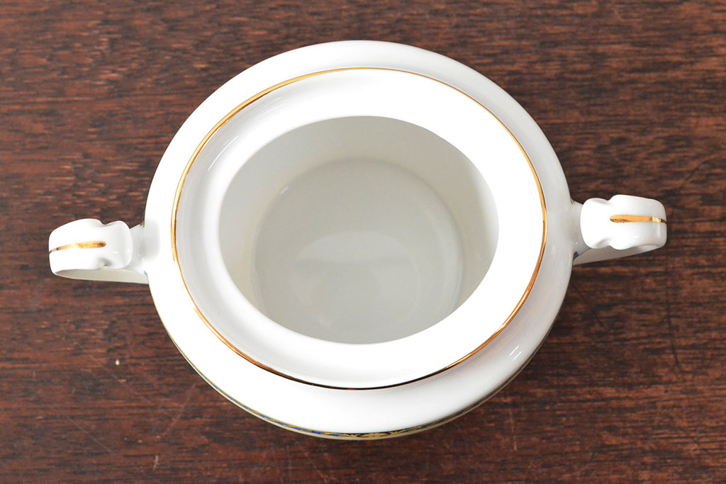 オールドノリタケ(日本陶器)　Noritake　ヤジロベー印　ポット・シュガー・クリーマー3点(洋食器)(R-052476)