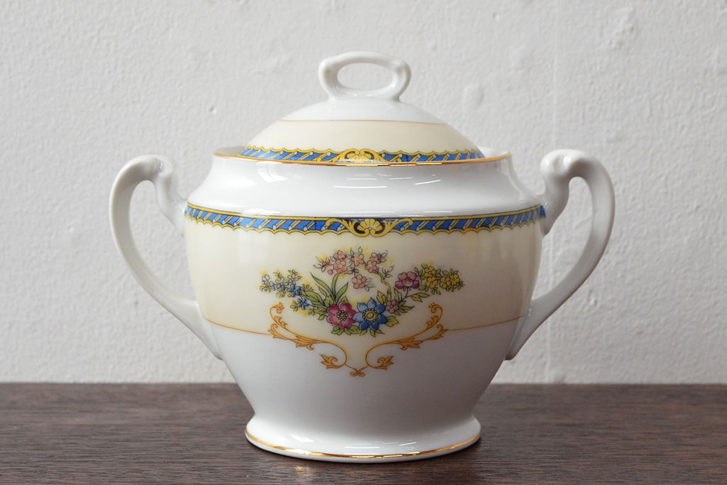 オールドノリタケ(日本陶器) Noritake ヤジロベー印 ポット・シュガー