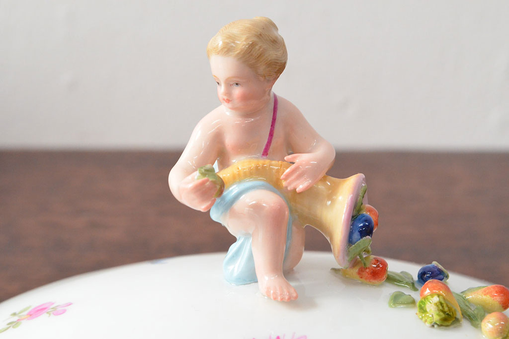 アンティーク MEISSEN マイセン スープチューリン 蓋物(洋食器