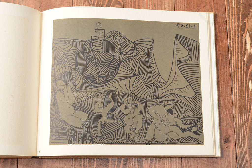 1962年　Picasso　Linoleum　Cuts　Abrams　ピカソ　リノリウム　カット集　作品集(R-052502)