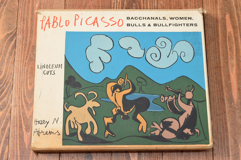 1962年 Picasso Linoleum Cuts Abrams ピカソ リノリウム カット