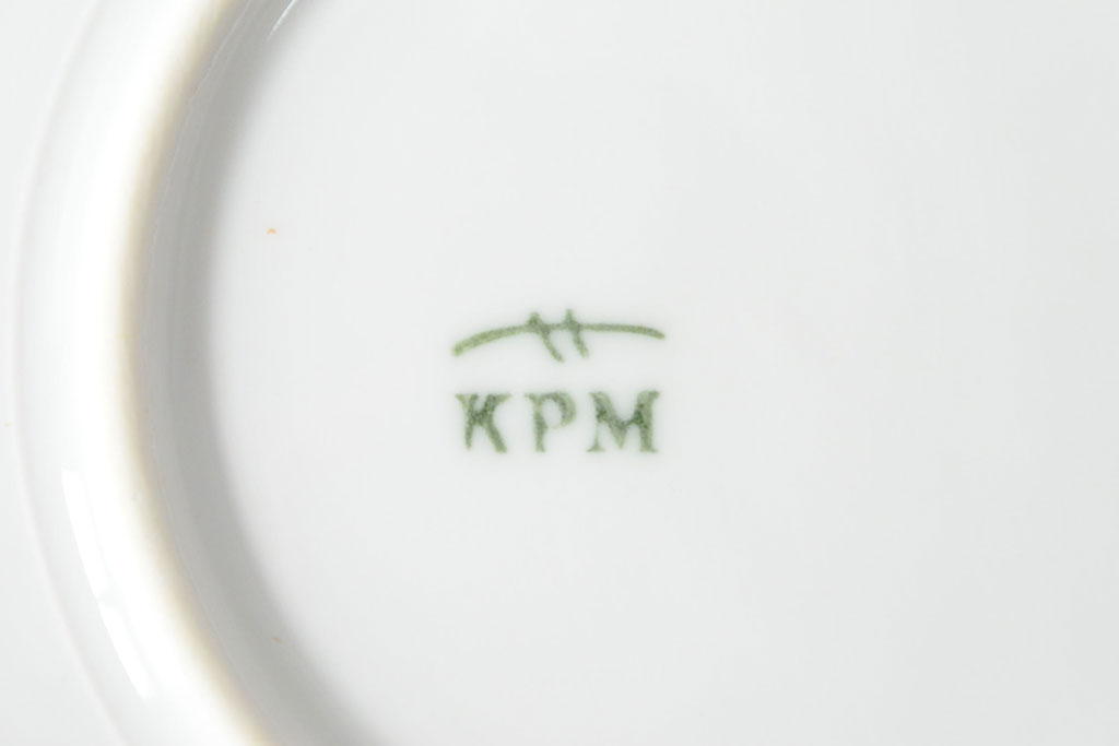 アンティーク KPM(ベルリン王立磁器製陶所) スープ皿2枚