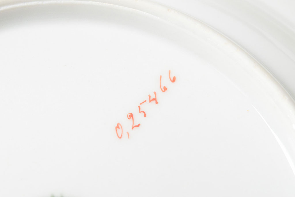 アンティーク　KPM(ベルリン王立磁器製陶所)　プレート5枚(深皿、洋食器)(R-052510)