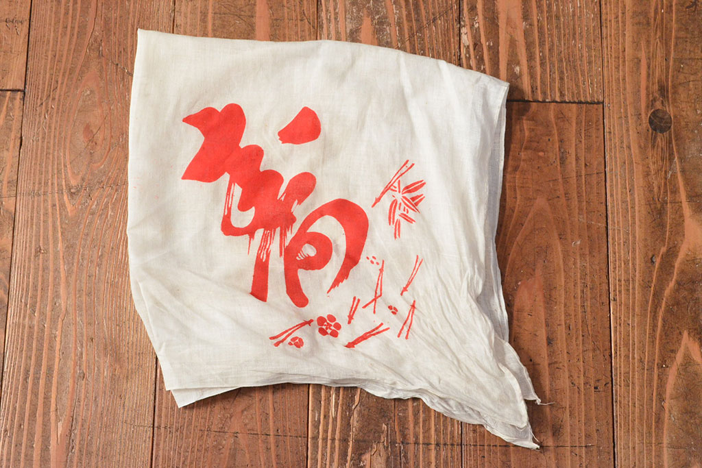明治〜大正　鶴亀図　金蒔絵内梨地　小箱(木製、漆器、文箱、硯箱)(R-052517)