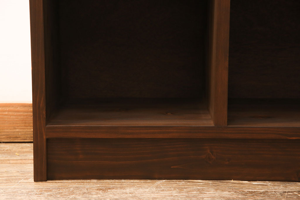 ラフジュ工房オリジナル　ヒノキ材　使い方はアイディア次第!シンプルなデザインで取り入れやすいマス目棚(ロッカー、収納棚、本棚、飾り棚)(R-052519)