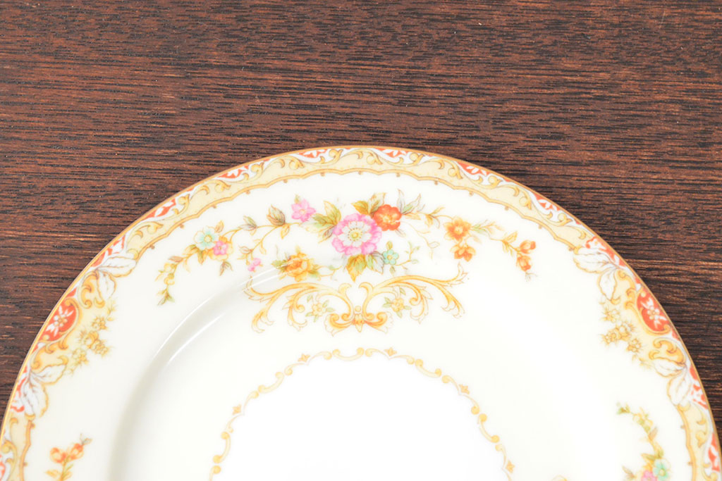 オールドノリタケ　Noritake　ケーキプレート6枚(お皿、戦前、洋食器)(R-052582)