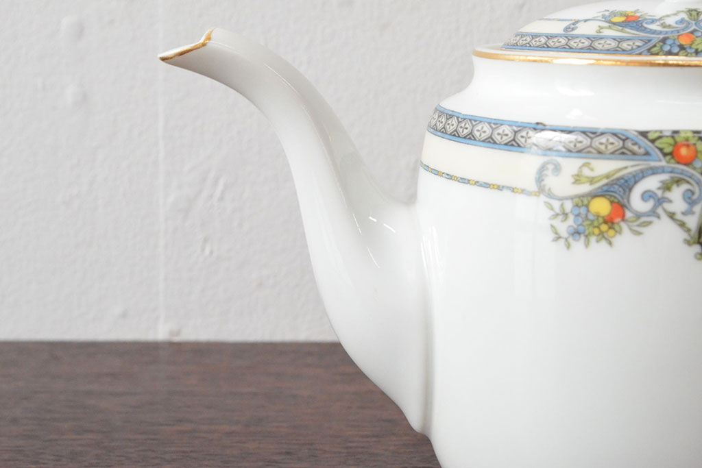 戦前 オールドノリタケ Noritake ティーポット・蓋物・皿など7点