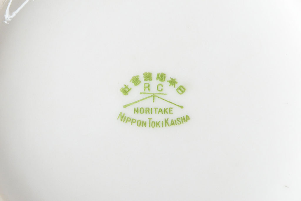 戦前　オールドノリタケ　Noritake　ティーポット・蓋物・皿など7点(ヤジロベー印、洋食器)(R-052701)