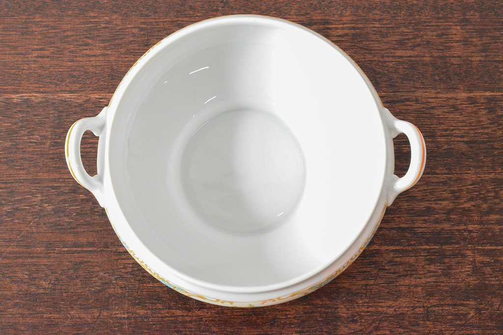 戦前　オールドノリタケ　Noritake　ティーポット・蓋物・皿など7点(ヤジロベー印、洋食器)(R-052701)