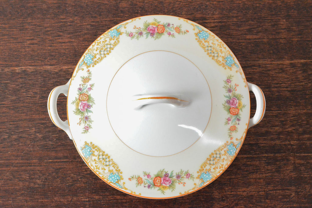 戦前 オールドノリタケ Noritake ティーポット・蓋物・皿など7点