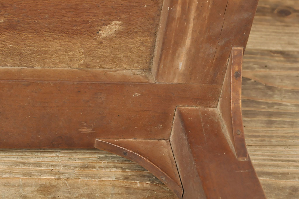 和製アンティーク　総ケヤキ材　天板一枚板　木の風合いが味わい深い座卓(ローテーブル、センターテーブル)(R-052715)