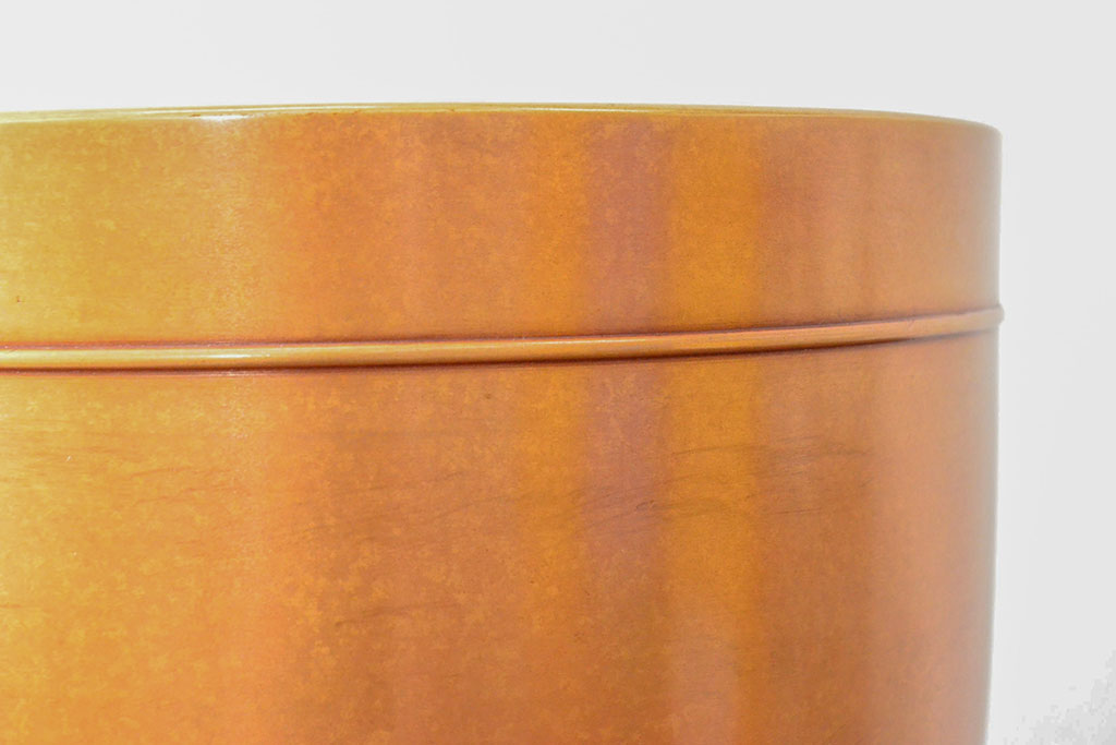 明治〜大正　色の綺麗な三足真鍮火鉢(唐金、手あぶり、火箸付)(R-052759)