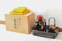 江戸期　古伊万里　蛸唐草文　渦福　変形皿2枚セット(和食器)(R-051971)