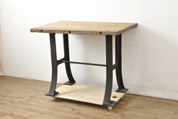 アンティーク家具　イギリスアンティーク　オーク材　ツイストレッグのドローリーフテーブル(エクステンションテーブル、ダイニングテーブル)(R-040141)