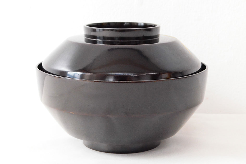明治〜大正　輪島塗　金蒔絵の見事な木製椀10客(漆器、お椀)(R-053060)