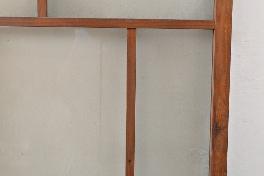 アンティーク建具　どこか懐かしさを感じるガラス戸1枚(引き戸、建具)(R-053095)