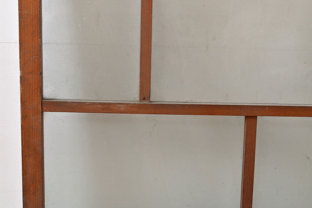 アンティーク建具　どこか懐かしさを感じるガラス戸1枚(引き戸、建具)(R-053095)