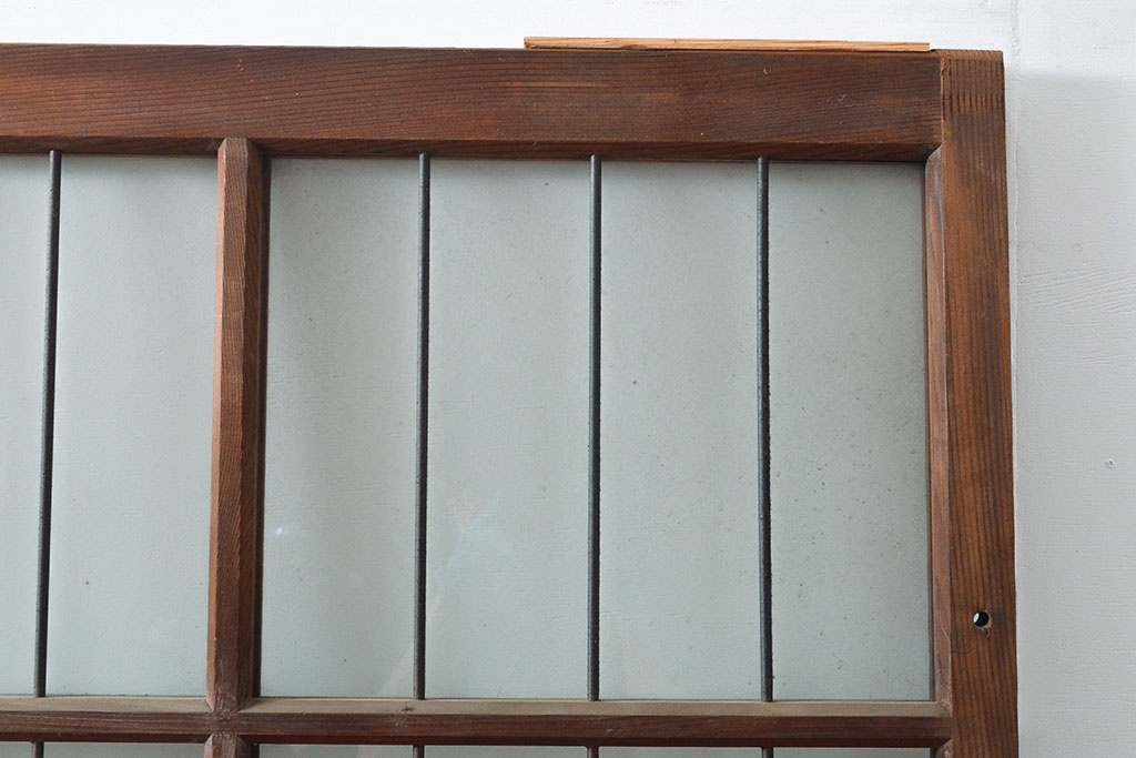 アンティーク建具　ノスタルジックな雰囲気を演出してくれるガラス戸1枚(引き戸、建具)(R-053121)