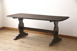 中古　デンマーク家具　bendixen design(ベンディクセン)社　ローズウッド材　チーク材　真鍮装飾と大理石の天板が高級感を演出するセンターテーブル(コーヒーテーブル、ローテーブル、北欧)(R-050952)